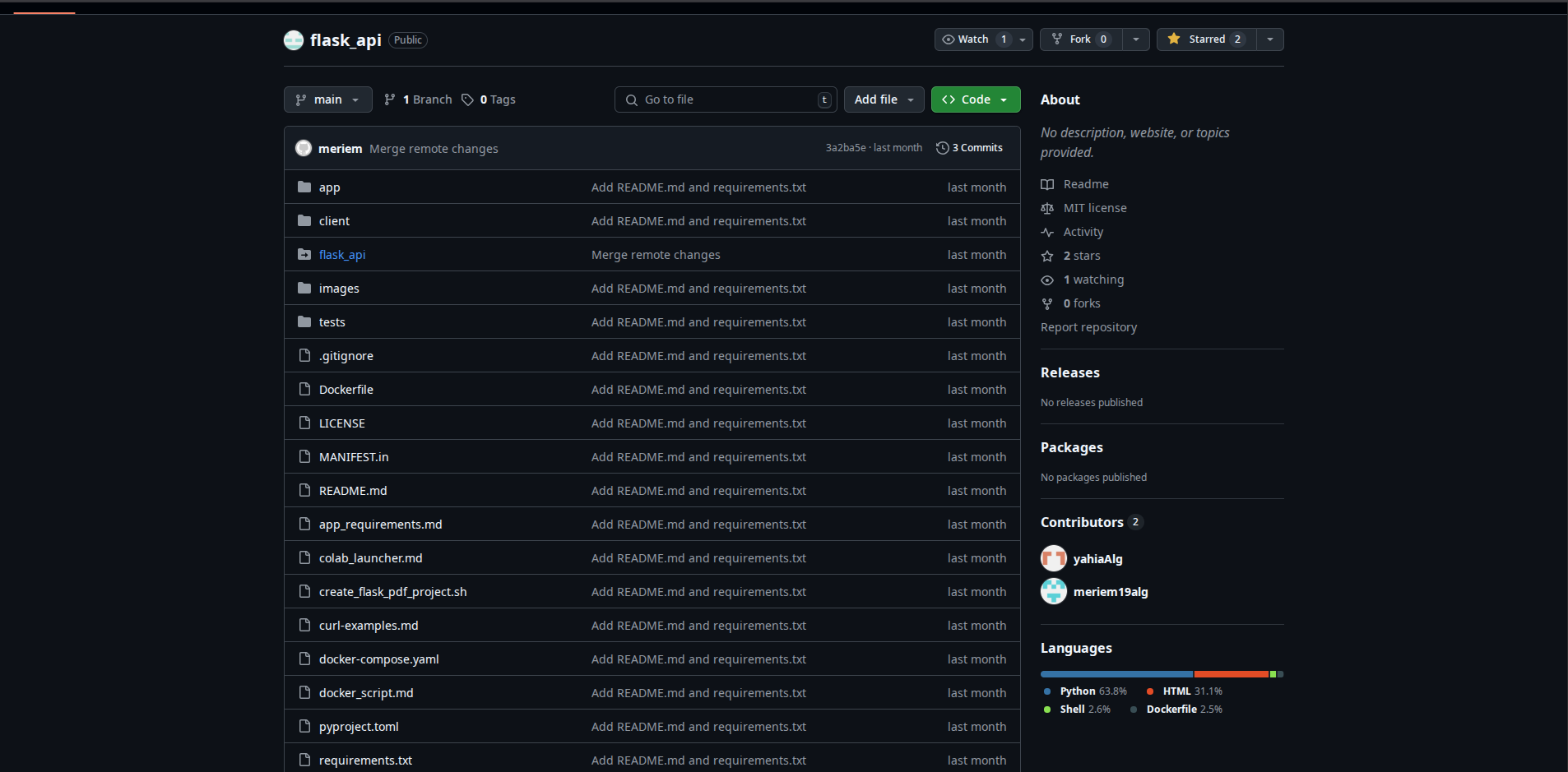 Flask API Project